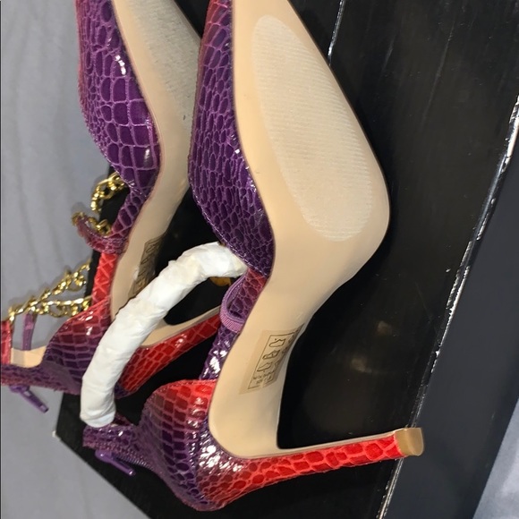 NWB Purple/Pink Snakeskin Heels 😍 - Picture 5 of 7